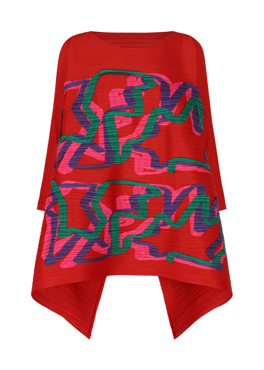 MIX、ウィメンズ_トップス_トップ、レッド