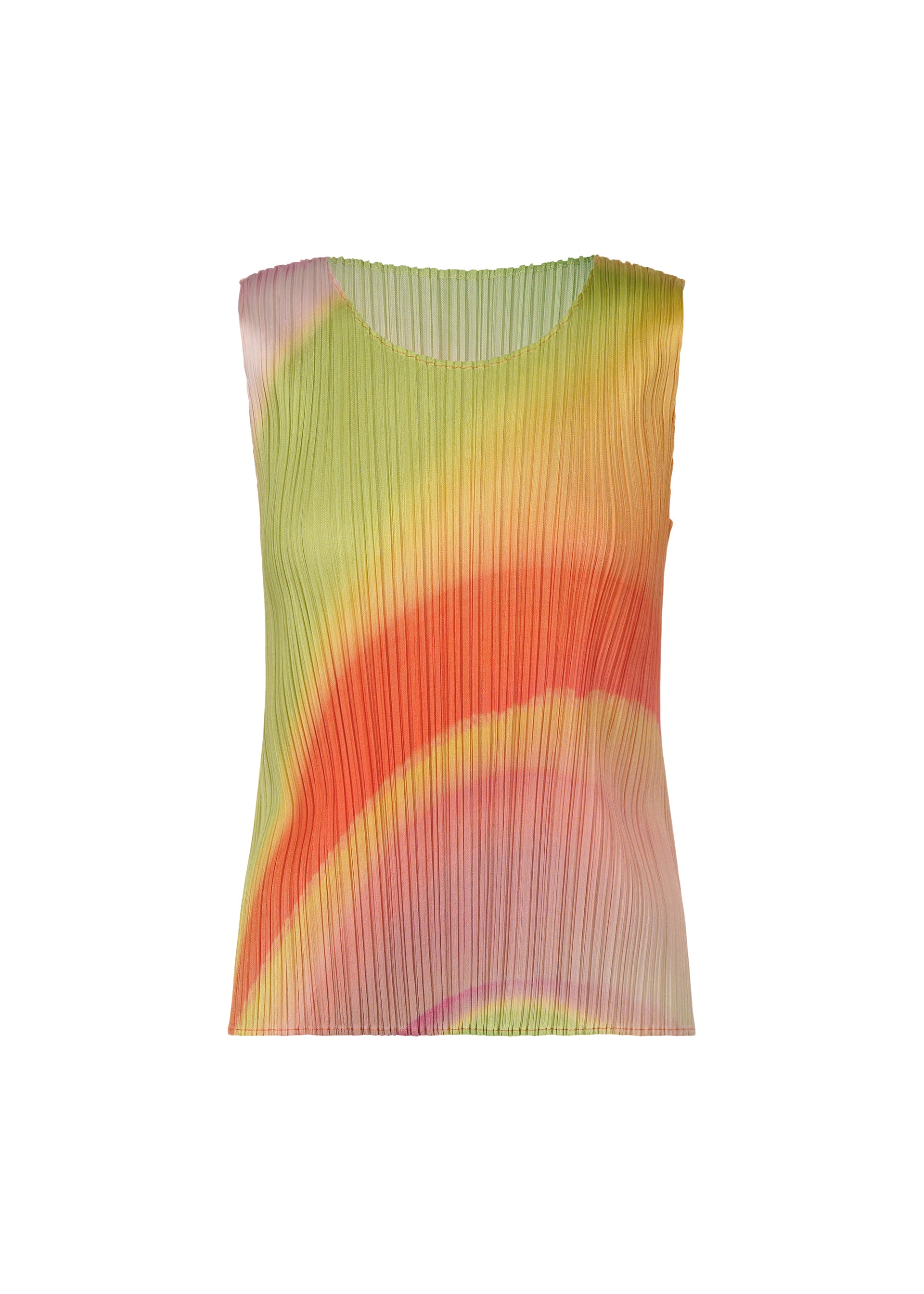 PLEATS PLEASE ブラウン プリーツベスト ダブルジッパー　３ Pleats please issey miyake/zip - Gem