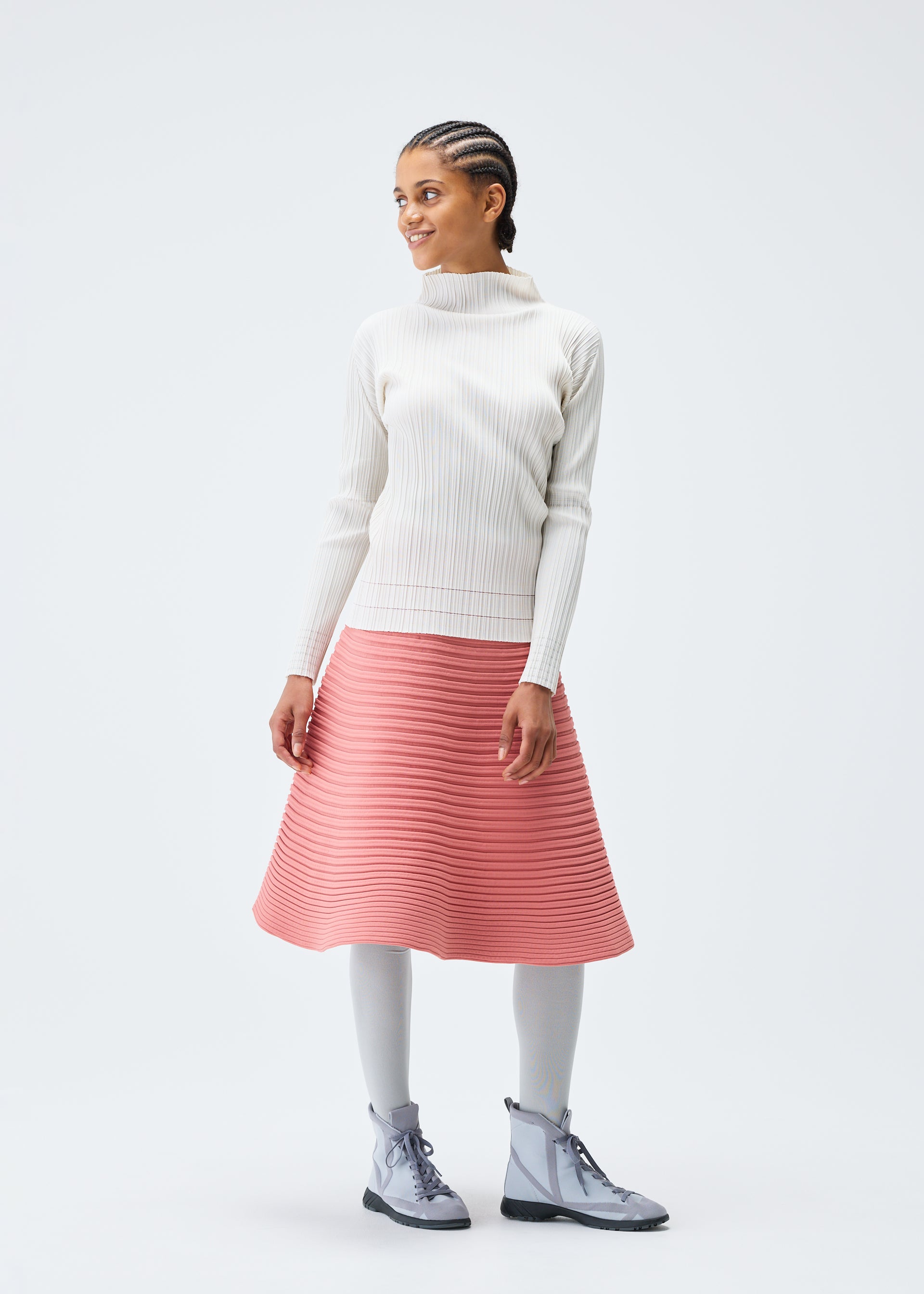 BOUNCE KNIT、ウィメンズ_スカート、着用画像4
