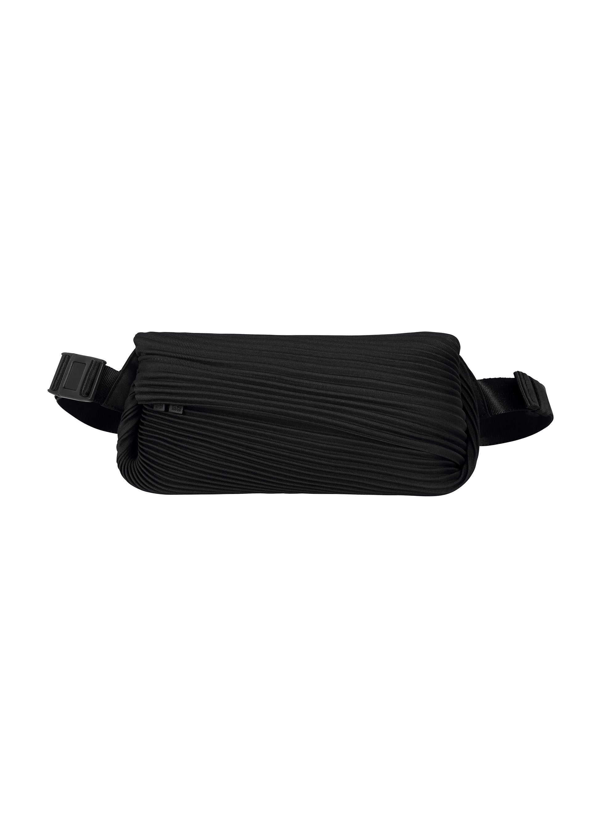 BIAS PLEATS WAISTBAG、バッグ&財布_ショルダーバッグ、ブラック