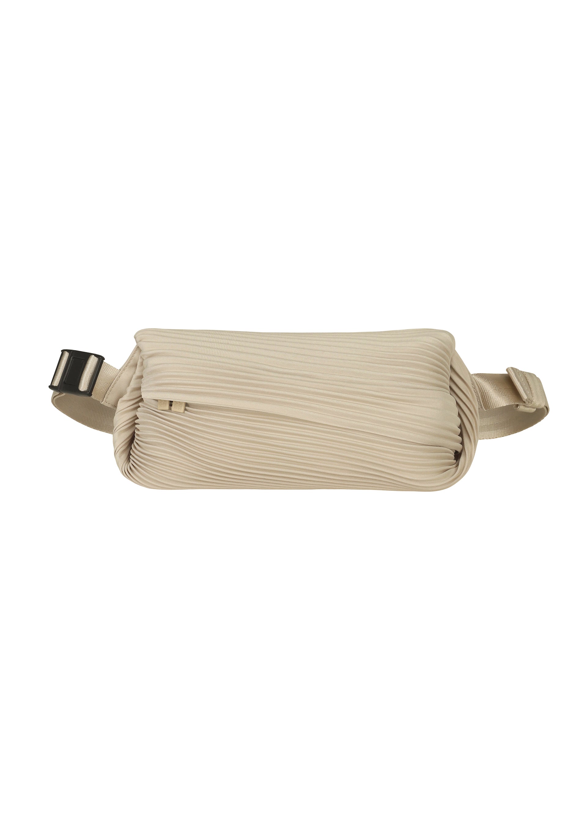 BIAS PLEATS WAISTBAG、バッグ&財布_ショルダーバッグ、ベージュ