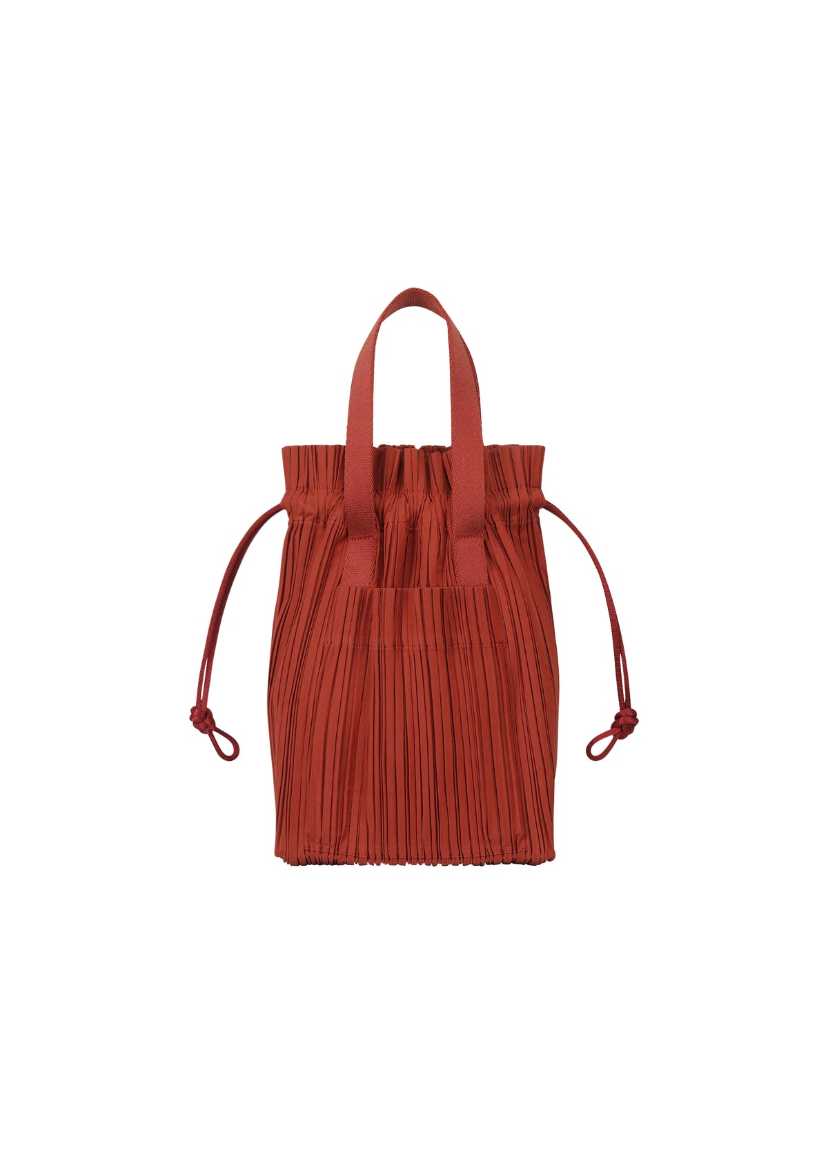 PLEATS TOTE BAG、バッグ&財布_ショルダーバッグ、レッド