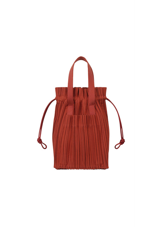 PLEATS TOTE BAG、バッグ&財布_ショルダーバッグ、レッド