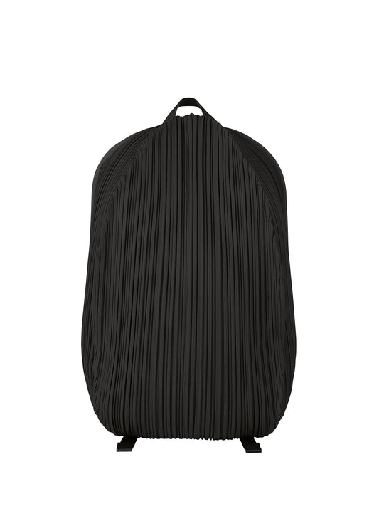 OVAL PLEATS BACKPACK、バッグ&財布_バックパック、ブラック