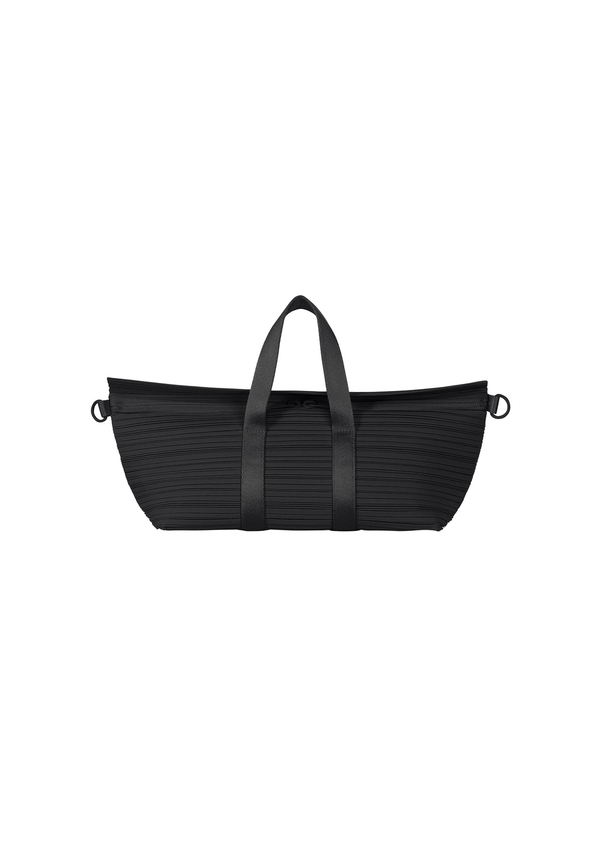 PLEATS BOSTON BAG、バッグ&財布_ハンドバッグ、ブラック