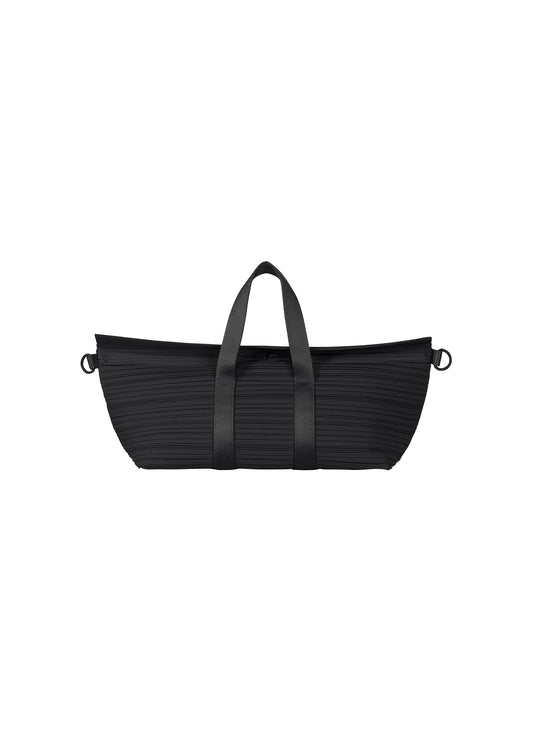 PLEATS BOSTON BAG、バッグ&財布_ハンドバッグ、ブラック