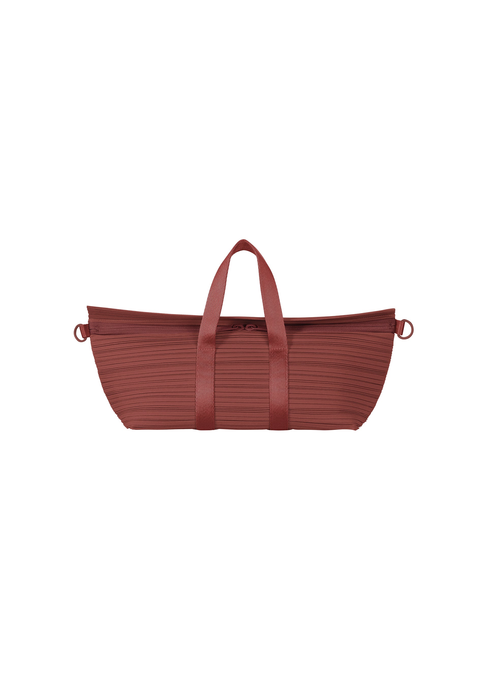 PLEATS BOSTON BAG、バッグ&財布_ハンドバッグ、ブラウン