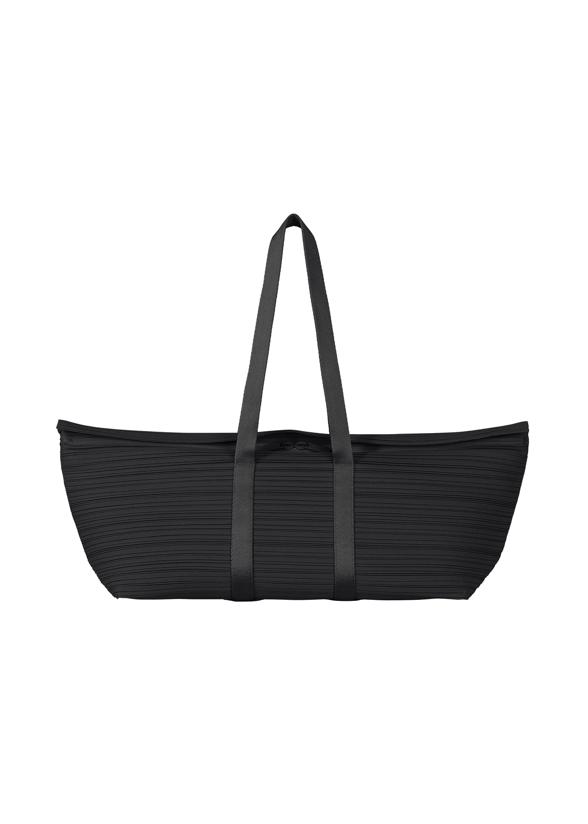 PLEATS BOSTON BAG、バッグ&財布_ハンドバッグ、ブラック