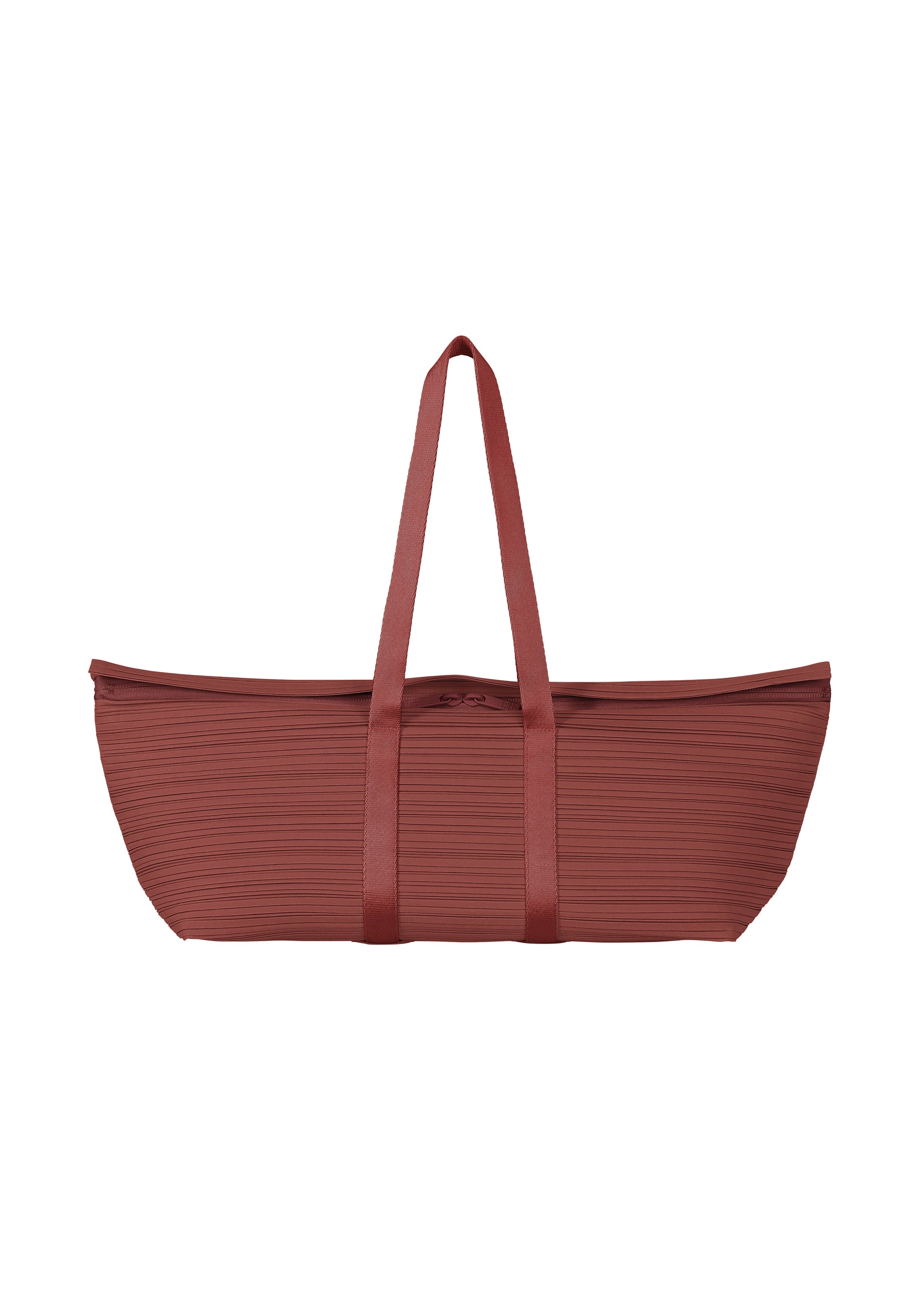 PLEATS BOSTON BAG、バッグ&財布_ハンドバッグ、ブラウン