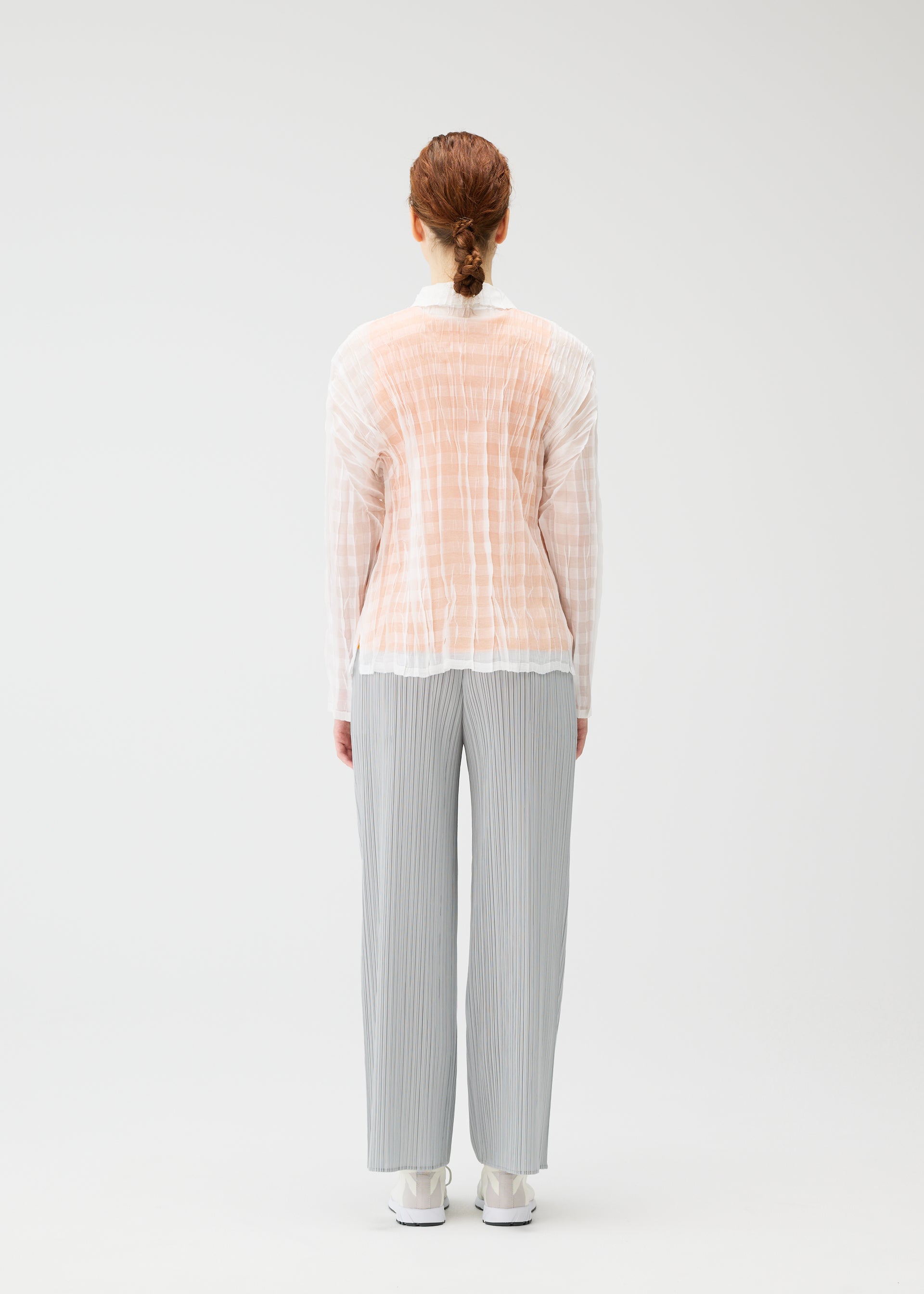 TWISTED BORDER SHIRT、ウィメンズ_トップス_シャツ、着用画像3