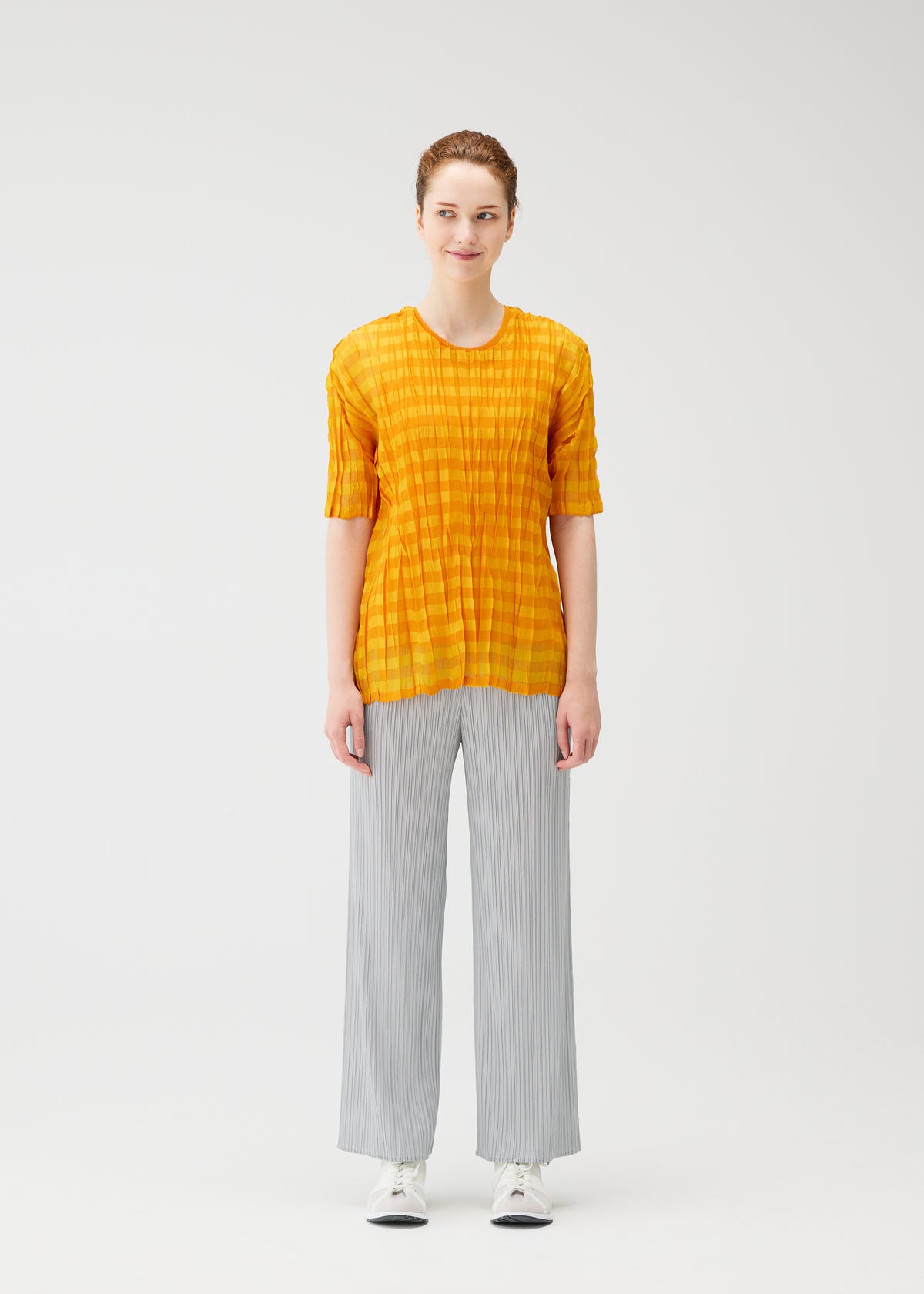 TWISTED BORDER SHIRT、ウィメンズ_トップス_トップ、着用画像1