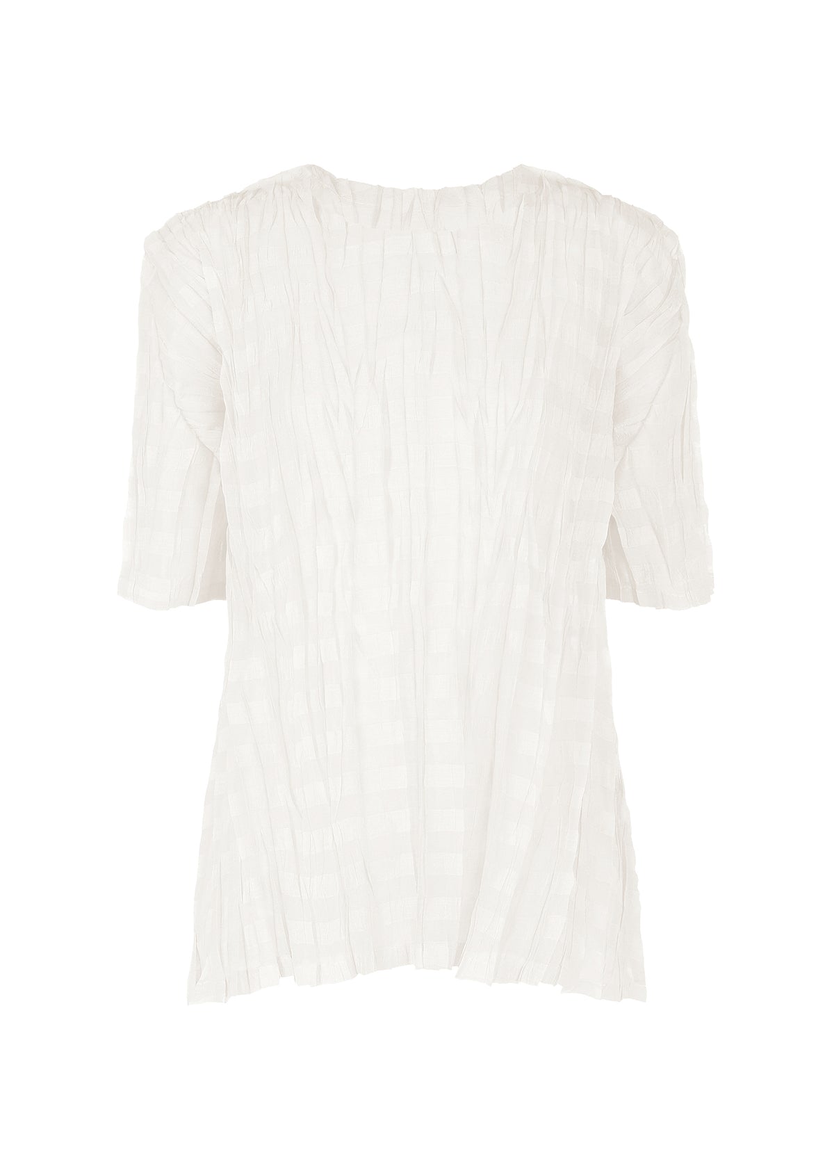 TWISTED BORDER SHIRT、ウィメンズ_トップス_トップ、ホワイト