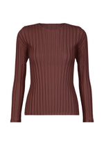 RIB PLEATS JANUARY、ウィメンズ_トップス_トップ、パープル