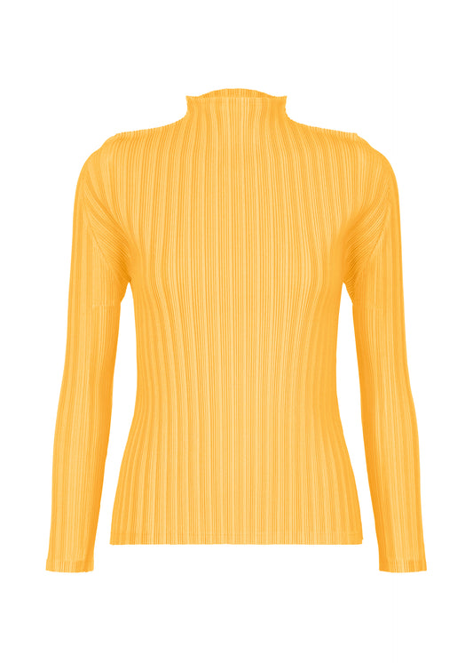 RIB PLEATS JANUARY、ウィメンズ_トップス_トップ、イエロー