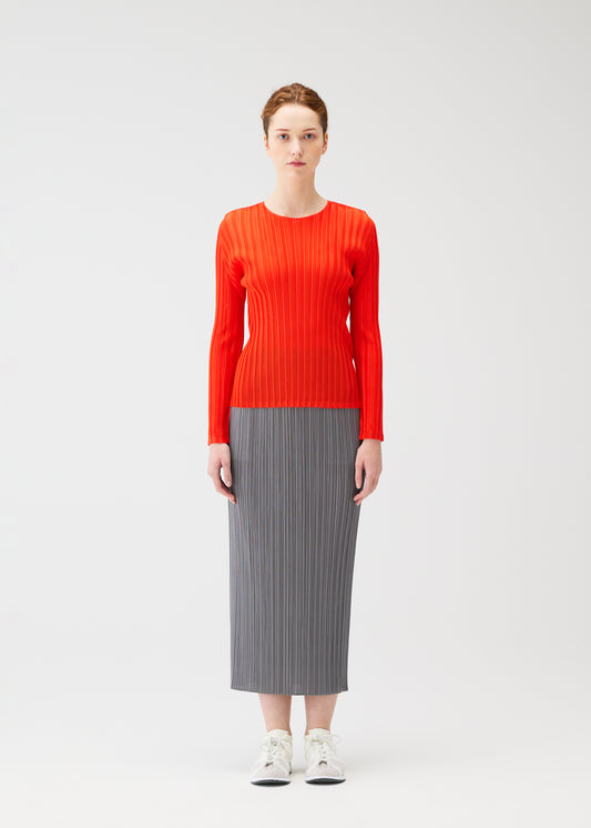 RIB PLEATS FEBRUARY、ウィメンズ_トップス_トップ、着用画像1