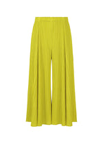 MELLOW PLEATS、ウィメンズ_パンツ、イエロー