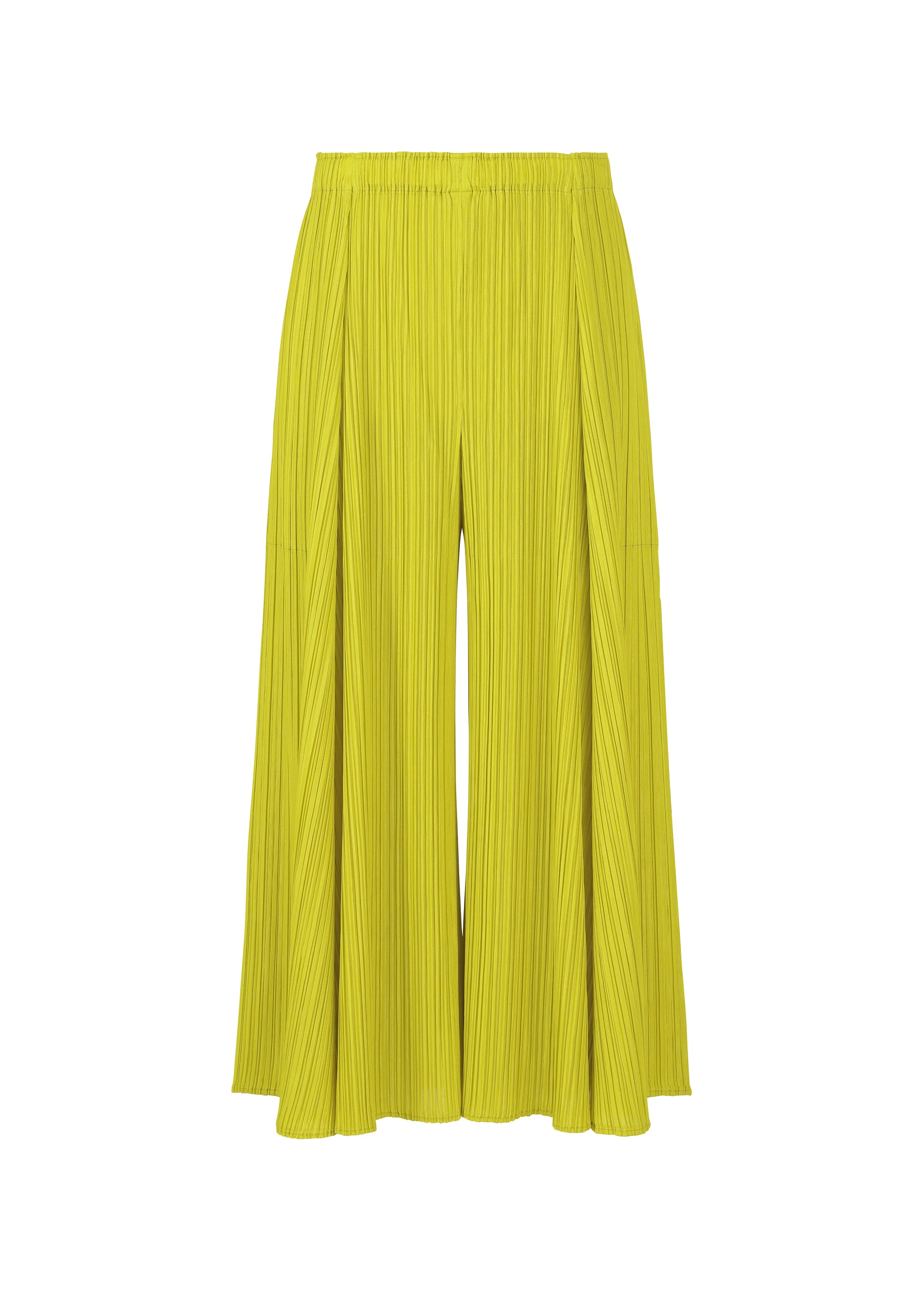 MELLOW PLEATS、ウィメンズ_パンツ、イエロー