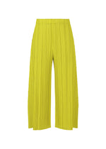 MELLOW PLEATS、ウィメンズ_パンツ、イエロー