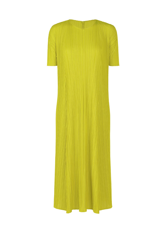 MELLOW PLEATS、ウィメンズ_ワンピース、イエロー