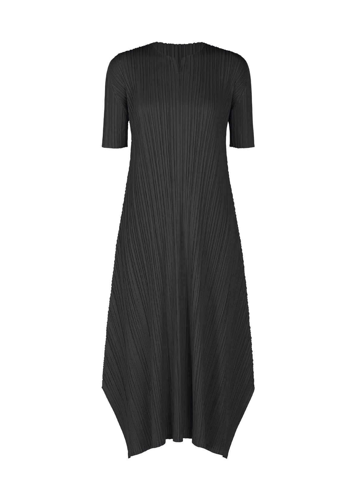 MELLOW PLEATS、ウィメンズ_ワンピース、ブラック
