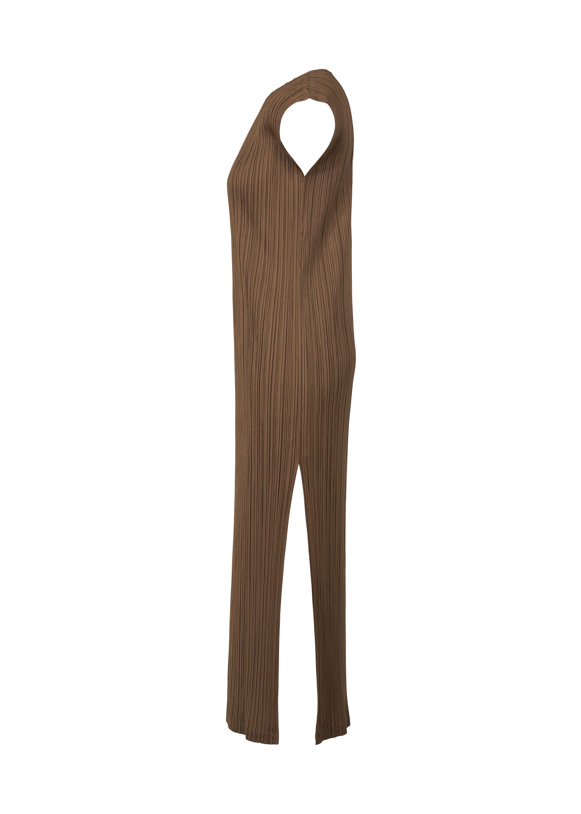 美品✨ me by ISSEY MIYAKE 　ワンピース　チュニック　ブラウン SWING SOLID – isseymiyake.com