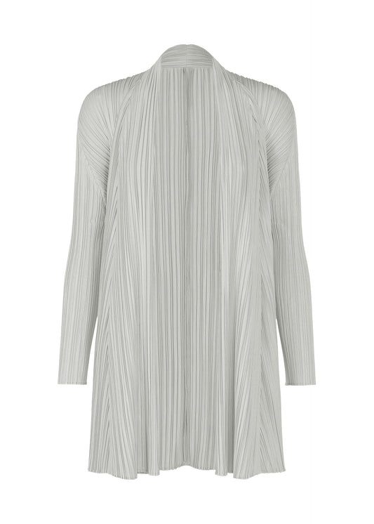 MELLOW PLEATS、ウィメンズ_トップス_カーディガン、グレー