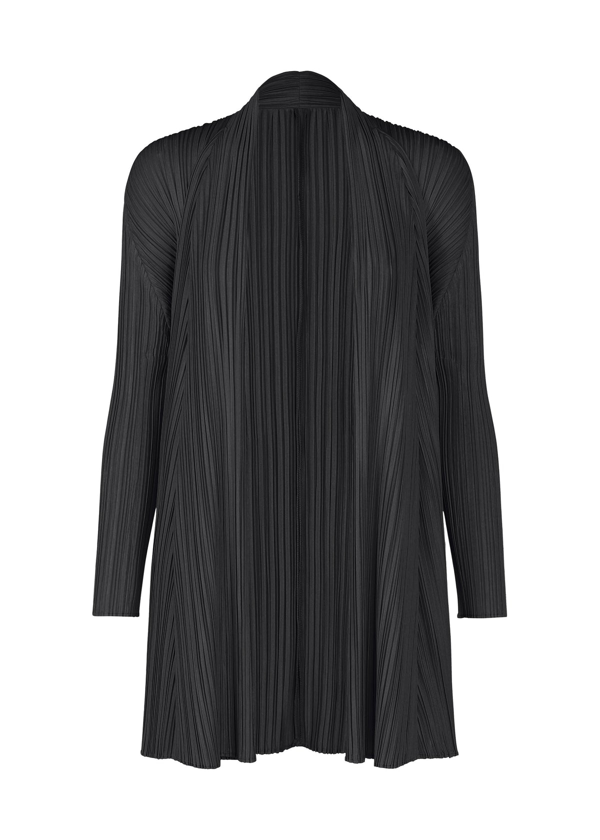 MELLOW PLEATS、ウィメンズ_トップス_カーディガン、ブラック