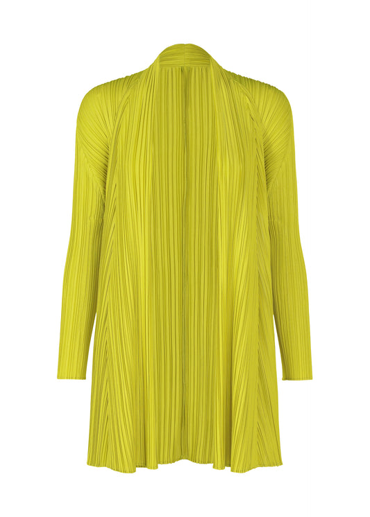 MELLOW PLEATS、ウィメンズ_トップス_カーディガン、イエロー