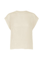 FISHNET KNIT、ウィメンズ_トップス_ベスト、ホワイト