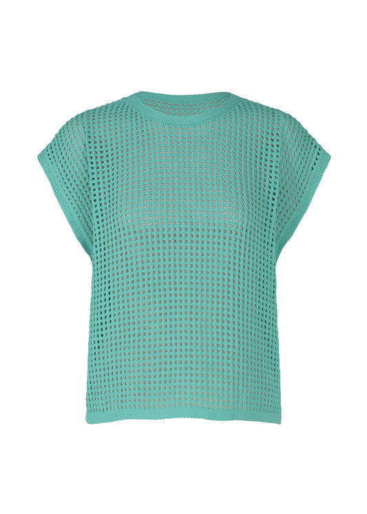 FISHNET KNIT、ウィメンズ_トップス_ベスト、カーキ