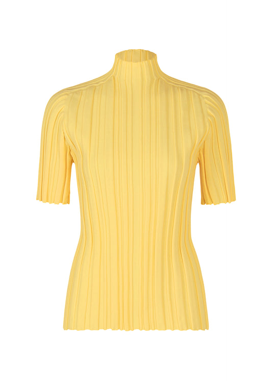 RIB KNIT、ウィメンズ_ニット、イエロー