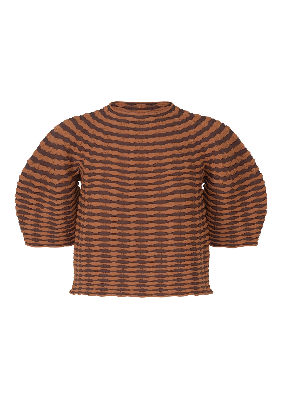 COLORFUL MUSHROOM KNIT、ウィメンズ_ニット、ブラウン