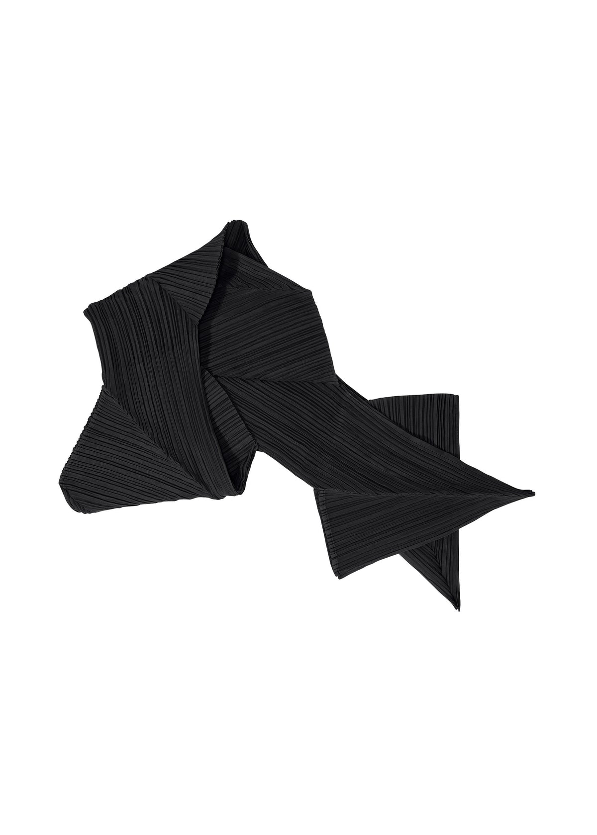 ZIGZAG SCARF、アクセサリー&その他_ストール、ブラック