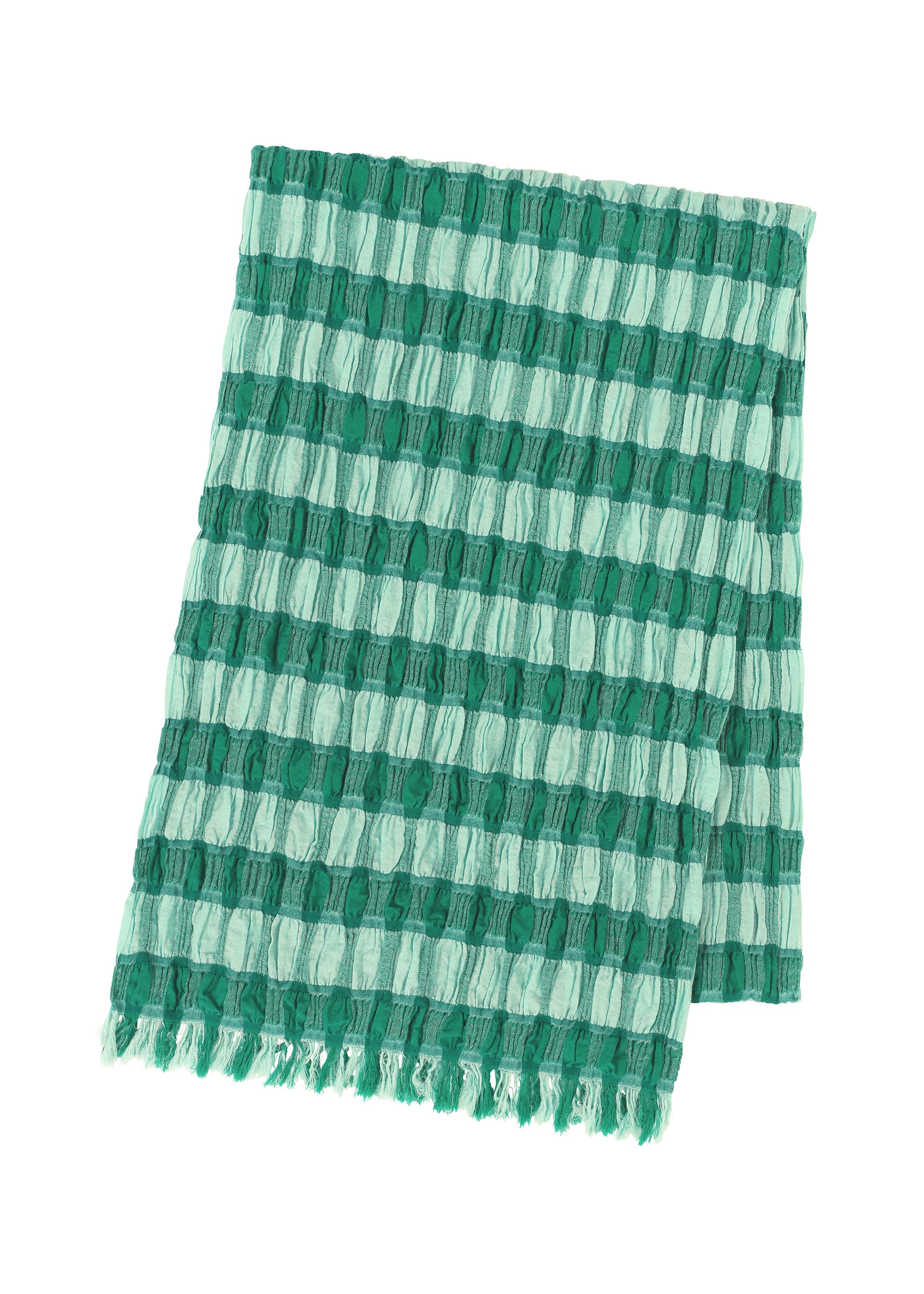 COTTON CHECK SCARF – isseymiyake.com