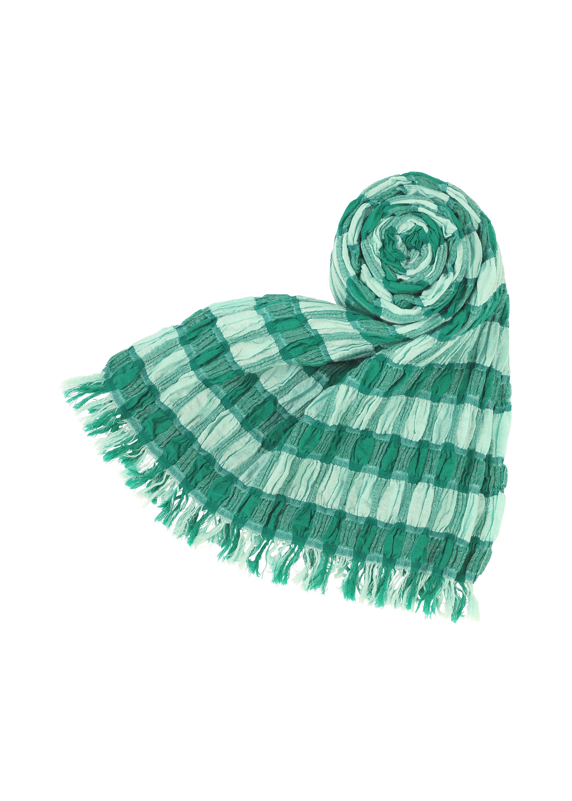 COTTON CHECK SCARF – isseymiyake.com