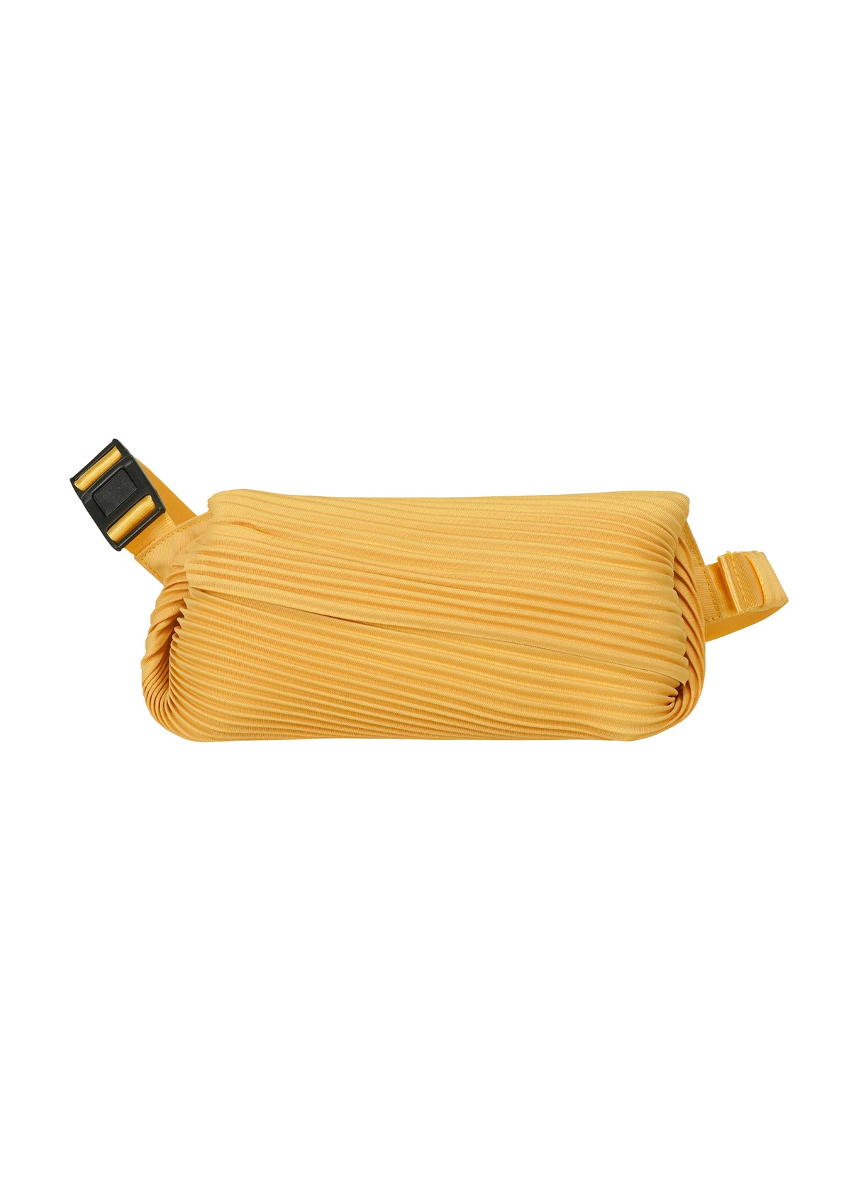 BIAS PLEATS WAIST BAG、バッグ&財布_ショルダーバッグ、イエロー