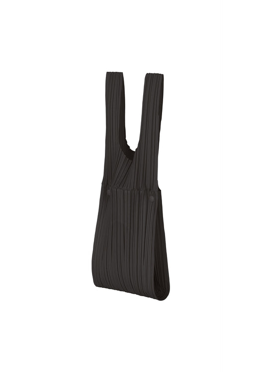 PLEATS BRIDGE BAG、バッグ&財布_トートバッグ、ブラック