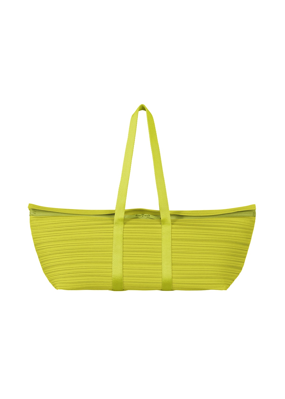 PLEATS BOSTON BAG、バッグ&財布_ハンドバッグ、グリーン