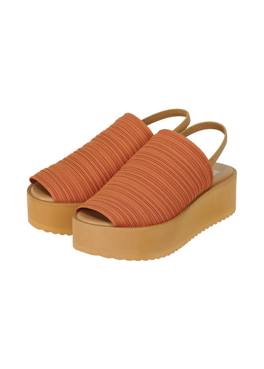 PLEATS KNIT SANDALS、アクセサリー&その他_レッグウェア&シューズ、ブラウン