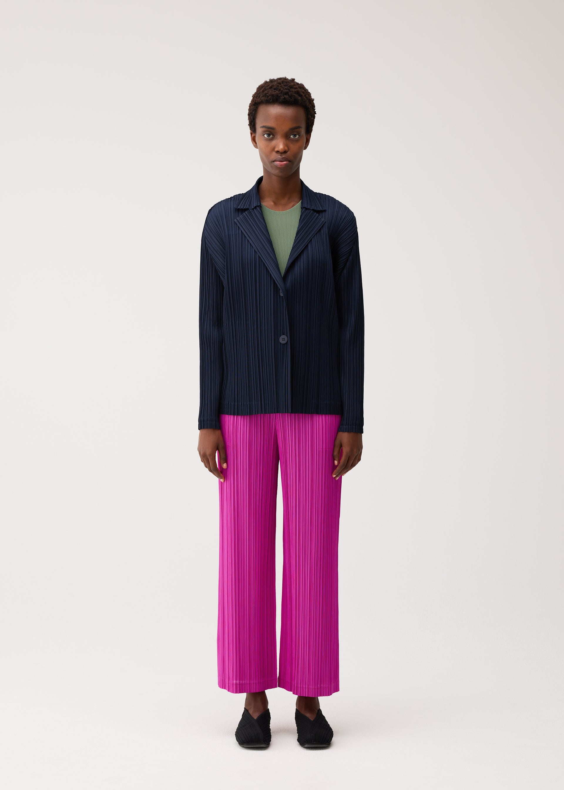 PLEATS JACKET、ウィメンズ_ジャケット&コート_ジャケット＆ブルゾン、着用画像1