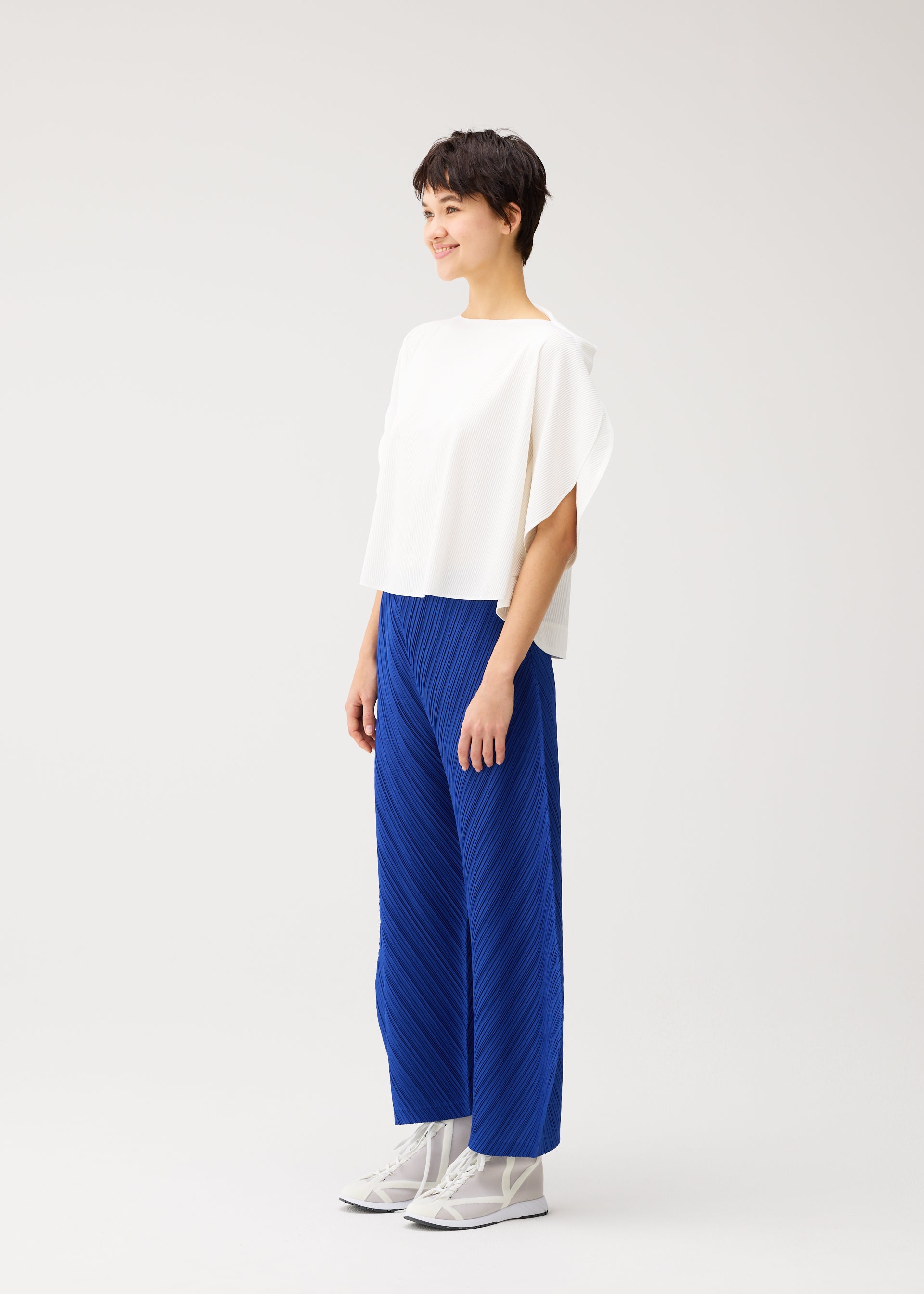 極美品　プランテーション 変形　イッセイミヤケ　ワイドシルエット　ヘリンボーン THICKER BOTTOMS 1 – isseymiyake.com