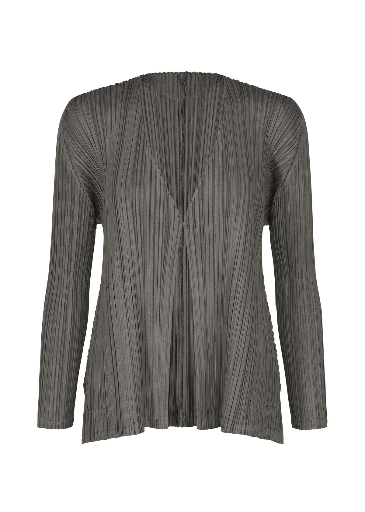 MELLOW PLEATS、ウィメンズ_トップス_カーディガン、ブラック