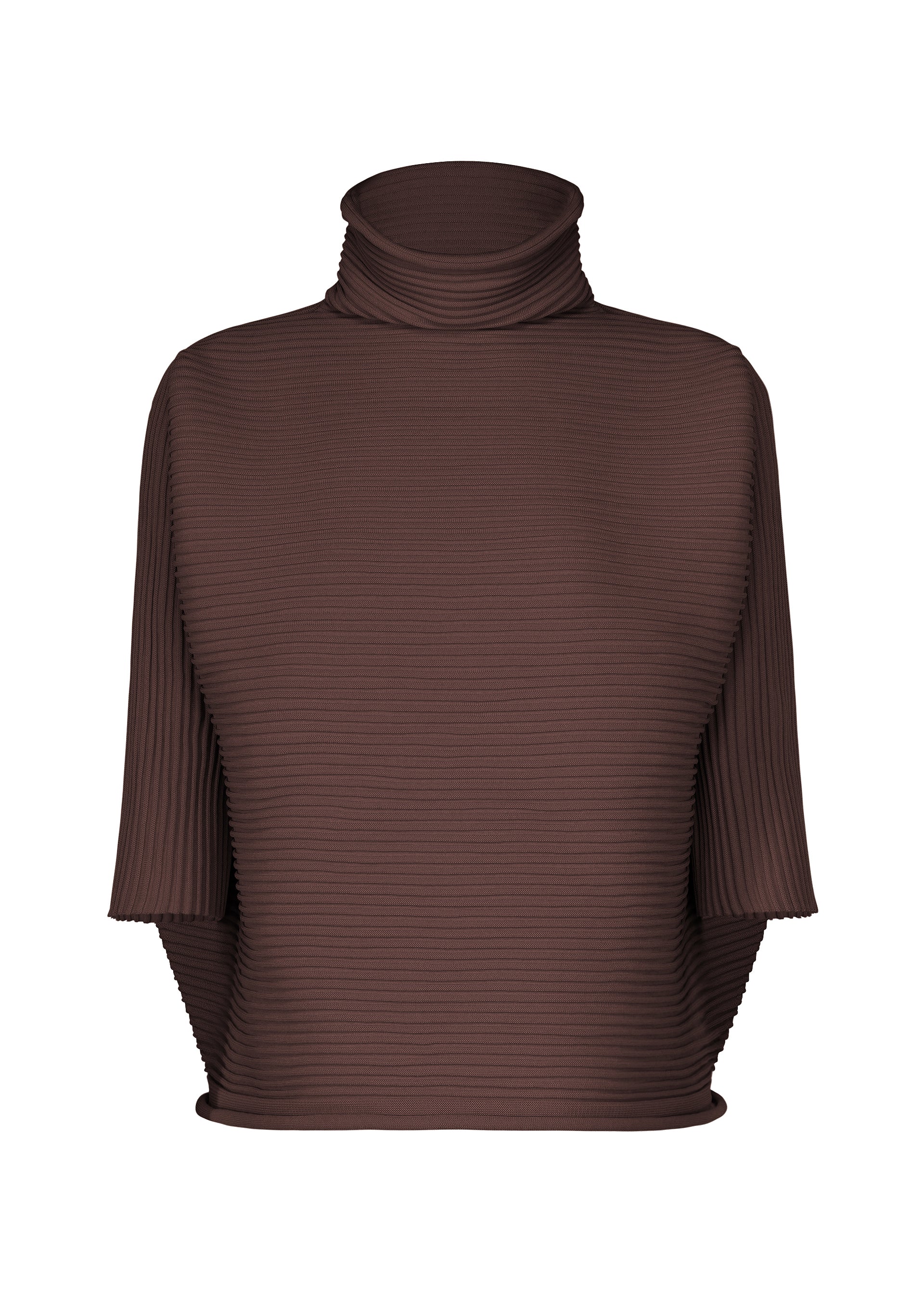 ZIG ZAG KNIT、ウィメンズ_ニット、ブラウン