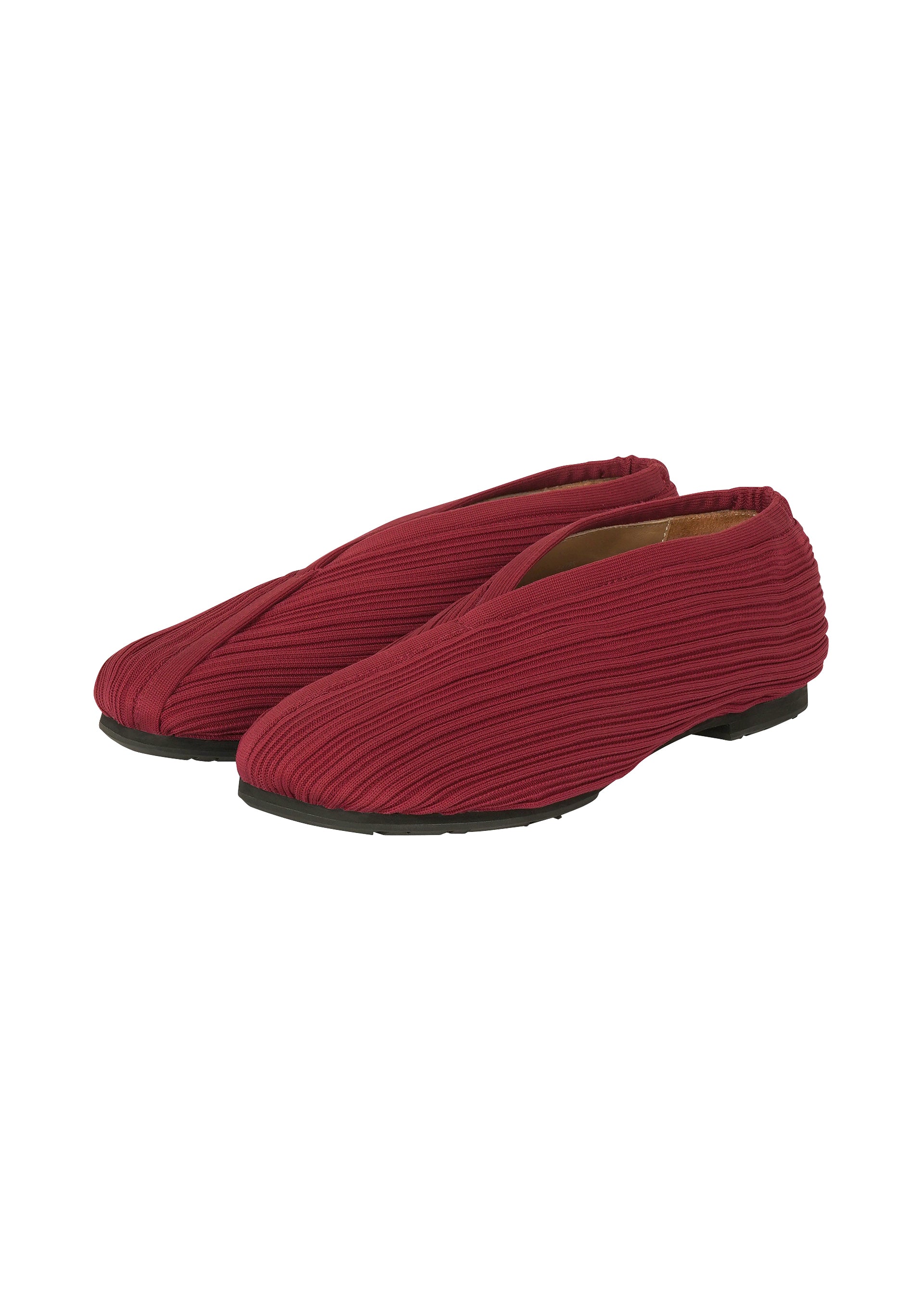 KNIT BALLET SHOES、アクセサリー&その他_レッグウェア&シューズ、レッド