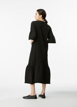 KYO CHIJIMI HEM LINE FRINGE、ウィメンズ_ワンピース、着用画像2