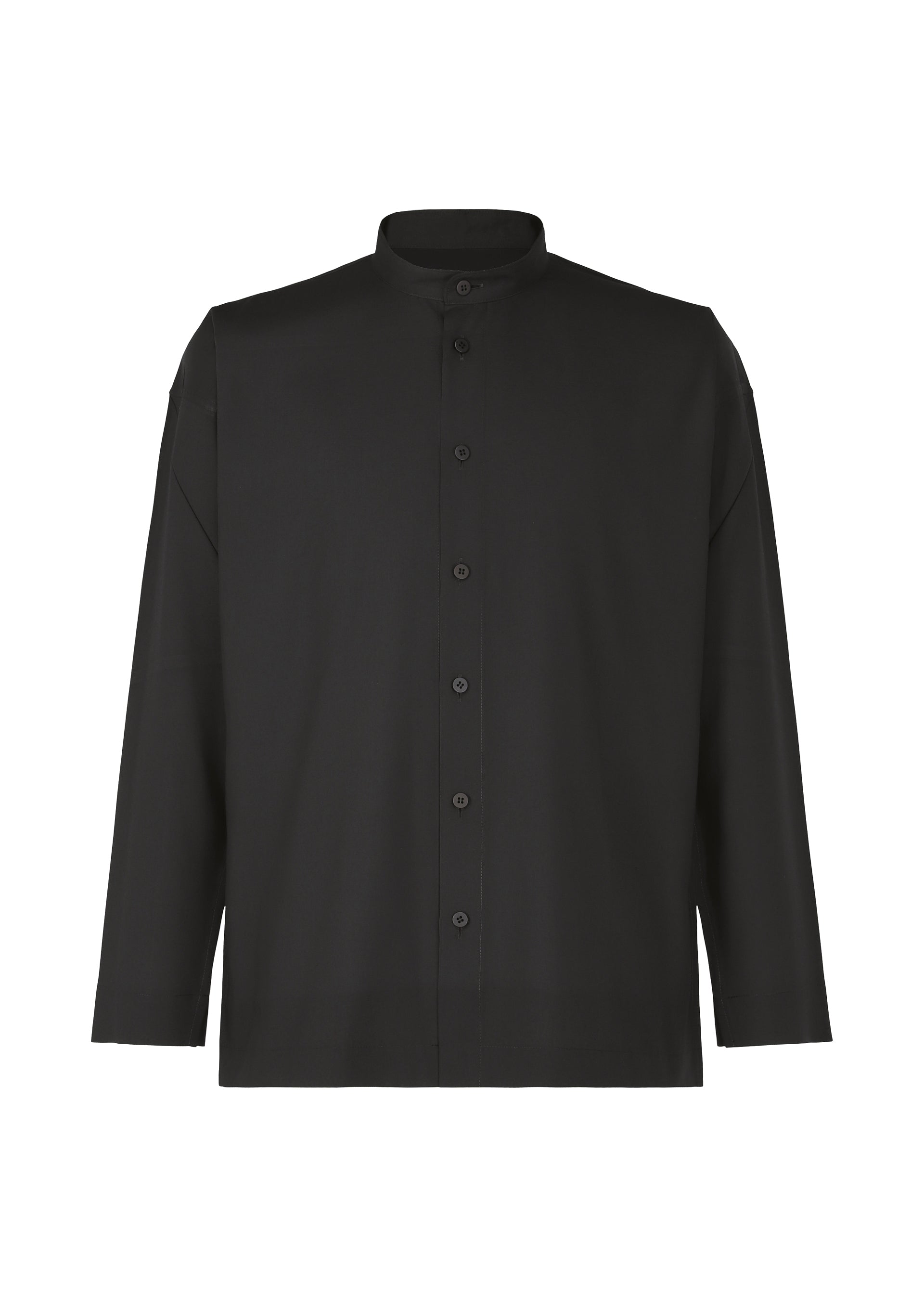 BOW-TIE PRESS SHIRT、メンズ_トップス、ブラック