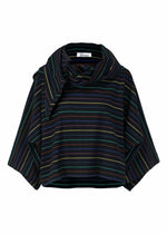 STRIPE COTTON、ウィメンズ_トップス、ネイビー