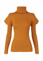 FLAT RIB KNIT、ウィメンズ_トップス、ベージュ