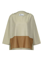 TONE PRINT T、ウィメンズ_トップス_シャツ、ベージュ