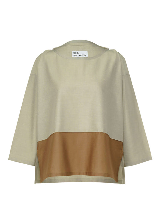 TONE PRINT T、ウィメンズ_トップス_シャツ、ベージュ